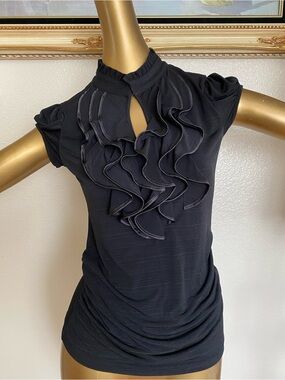 Heart Soul Ruffle Front Sleeveless Top
